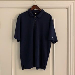 Nike navy dry fit polo